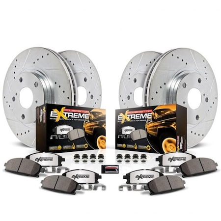 Powerstop PowerStop  Front & Rear Truck & Tow Brake Kit for 2003-2005 Chevy Astro PSBK2010-36